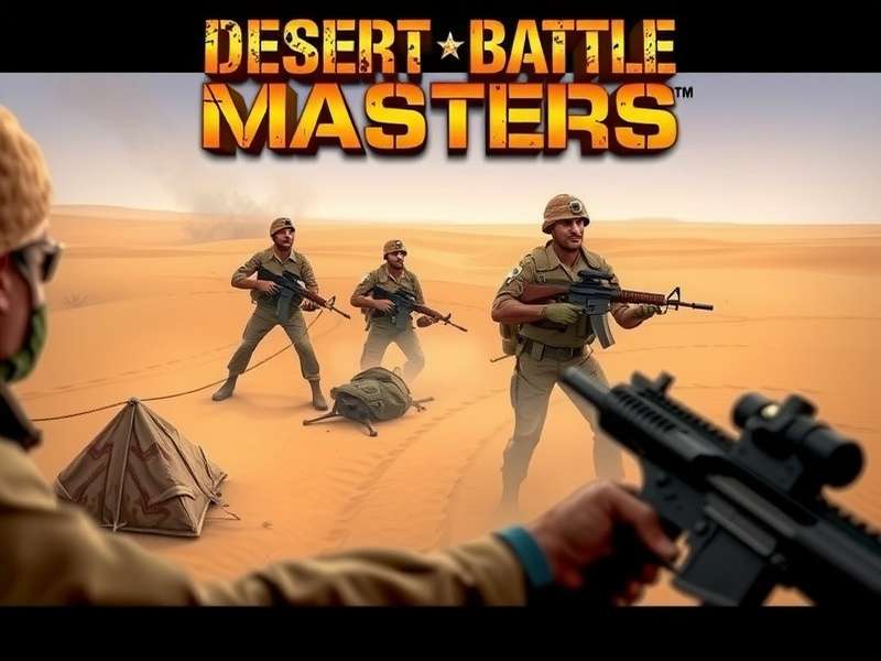Desert Battle Masters Main Game Screen showing IDSC operatives in a Rajasthan desert combat scenario