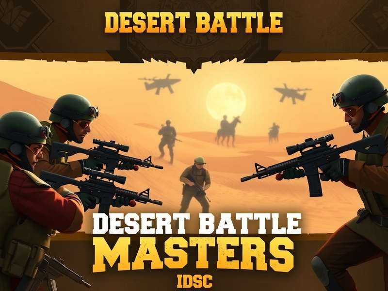 Desert Battle Masters Gameplay Screenshot showing tactical desert combat in the Thar Desert near Jaisalmer